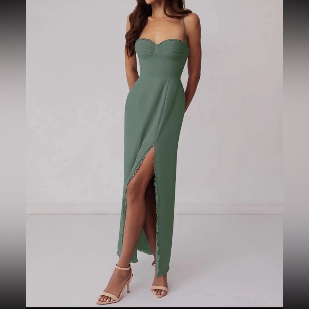 Azazie x Barbie Eucalyptus Dress A8